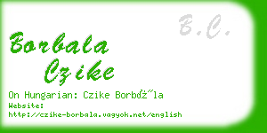 borbala czike business card